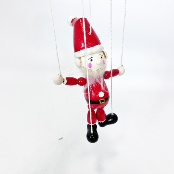 Vintage Midwest Imports Wooden Marionette Santa Claus - Picture 6 of 10